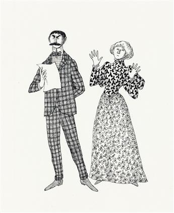 EDWARD GOREY. They left us a note and in it they said: `Minding and manners and baths and bed Have ruined our lives. We are running aw